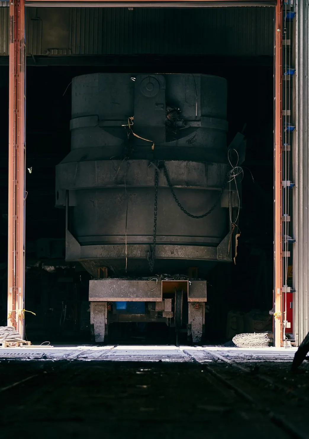 Equipment and machinery in an industrial facility